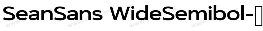 SeanSans WideSemibol字体转换